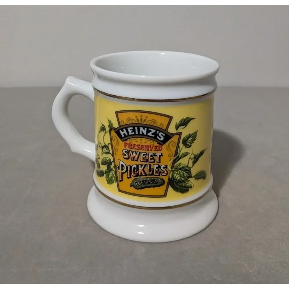 Vtg Lot of 5 Franklin Mint The Corner Store Mugs - Heinz Ralston Ceresota 1980s